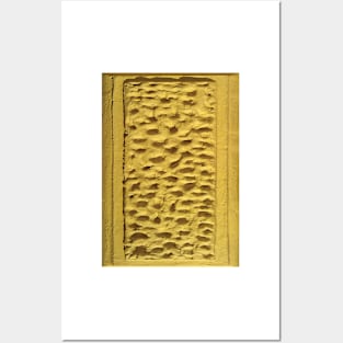 Texture - Yellow Stone Wall Posters and Art